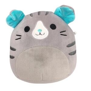 Original Squishmallows 4 X 4 Selly the Gray Scottish Cat Soft Plush Stuffed Toy